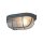 Deckenleuchte Riffelglas Metall Grau L:21 cm Industrie