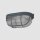 Deckenleuchte Riffelglas Metall Grau L:21 cm Industrie