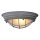 Industrie Deckenlampe Metall Glas Grau Weiß Ø29 cm E27