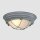 Industrie Deckenlampe Metall Glas Grau Weiß Ø29 cm E27