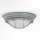 Industrie Deckenlampe Metall Glas Grau Weiß Ø29 cm E27