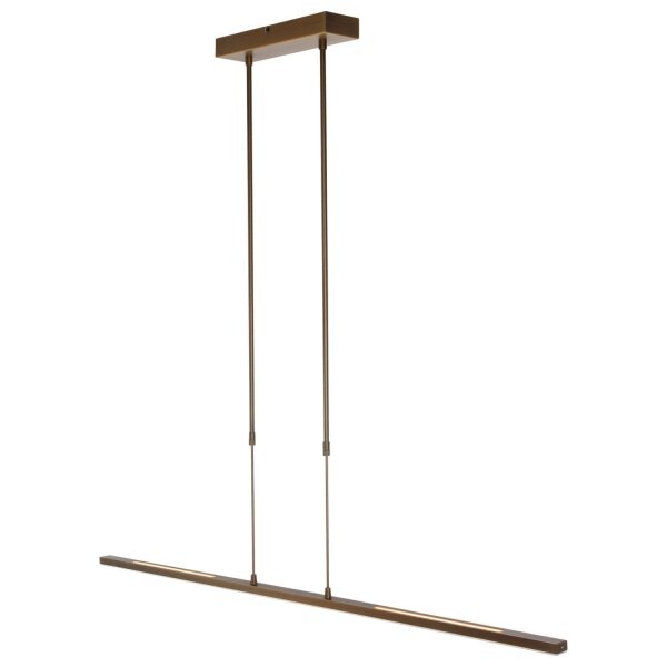 Lange LED Deckenleuchte in Bronze 122 cm 4000 K dimmbar