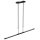Lange LED Deckenlampe dimmbar Schwarz 122 cm 4000 K