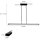 Lange LED Deckenlampe dimmbar Schwarz 122 cm 4000 K