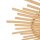 LED Deckenleuchte Holz Kunststoff in Natur Weiß Ø50 cm