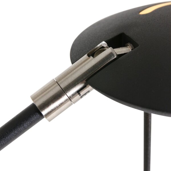 Flexibler LED Wandstrahler Schwarz dimmbar