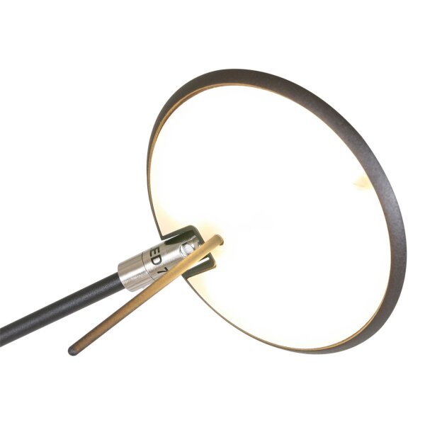 Flexibler LED Wandstrahler Schwarz dimmbar