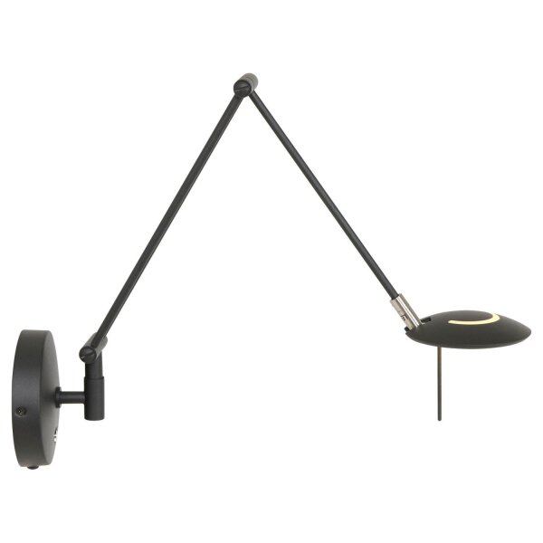 Flexibler LED Wandstrahler Schwarz dimmbar