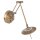 LED Wandspot in Bronze mit Stecker dimmbar beweglich