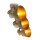Deckenspot 3-flammig Holz Metall 59 cm E27 flexibel