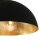 Lange Hängelampe Metall in Schwarz Gold 140 cm E27