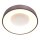 LED Deckenlampe Metall Kunststoff in Bronze Weiß Ø48 cm