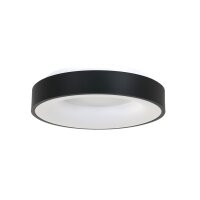 Runde LED Deckenleuchte Schwarz Wei&szlig; &Oslash;38 cm 30 W 2700 K