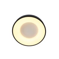 Runde LED Deckenleuchte Schwarz Weiß Ø38 cm...