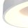 LED Deckenlampe Metall Kunststoff in Silber Weiß 2700 K