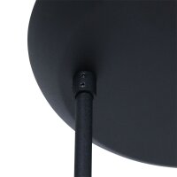 Deckenleuchte Schwarz Opalweiß 120 cm inkl. G9...