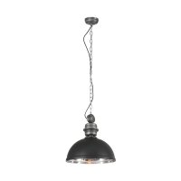 Industrie Hängelampe Metall Acryl Schwarz Ø47...