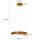 Blendarme LED Pendelleuchte in Gold Weiß Ø48 cm rund