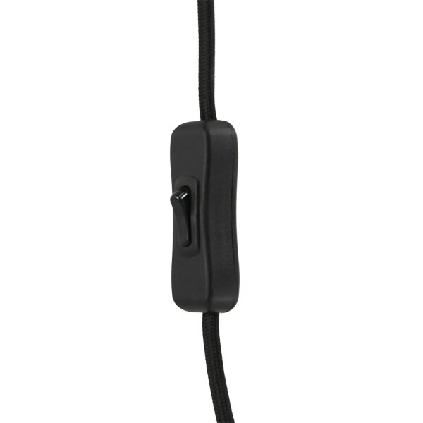 Wandspot beweglich Metall Schwarz T:50 cm E27 Retro