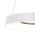 Runde LED Hängelampe Weiß Ø48 cm 2700 K 30 W wohnlich
