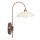 Wandlampe mit Stecker dimmbar Glas Metall inkl. G9