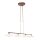 Deckenlampe Metall Glas in Bronze Creme inkl. G9 4-flmg