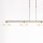 Deckenlampe Metall Glas in Bronze Creme inkl. G9 4-flmg