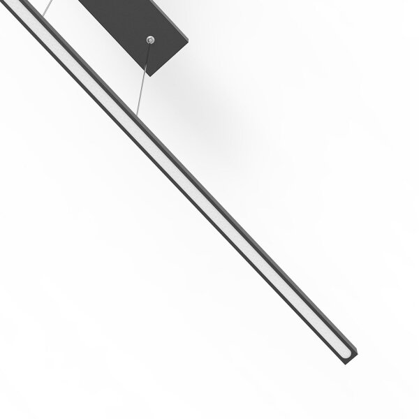 LED Hängelampe Schwarz L:114 cm 20 W 2700 K Modern