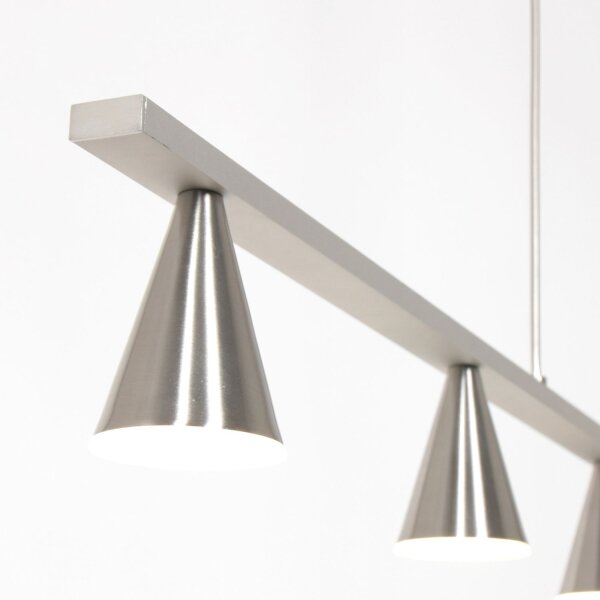 LED Hängelampe Metall in Stahl L:120 cm 4000 K elegant