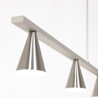 LED Hängelampe Metall in Stahl L:120 cm 4000 K elegant