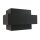 Wandlampe Metall Schwarz Gold B:20 cm inkl. G9 indirekt