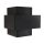 Wandlampe Metall Schwarz Gold H:13 cm inkl. G9 indirekt