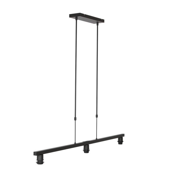 Gemütliche Hängelampe Schwarz Grün Metall Stoff 140 cm