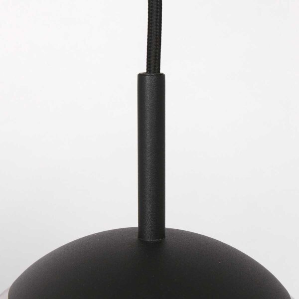 Stilvolle Pendelleuchte Schwarz Rauchgrau E27 Ø25 cm