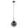 Stilvolle Pendelleuchte Schwarz Rauchgrau E27 Ø25 cm