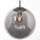 Stilvolle Pendelleuchte Schwarz Rauchgrau E27 Ø25 cm