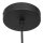 Stilvolle Pendelleuchte Schwarz Rauchgrau E27 Ø25 cm
