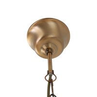Hängelampe Glas Metall in Bronze B:31 cm E14 stilvoll