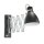 Ausziehbarer Wandspot Schwarz dimmbar E27 mit Stecker