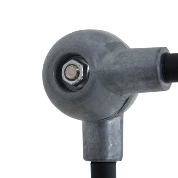 Wandspot mit Stecker in Schwarz Silber E14 flexibel