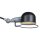 Wandspot mit Stecker in Schwarz Silber E14 flexibel