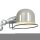 Beweglicher Wandspot mit Stecker in Grün Silber T:29 cm