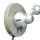 Beweglicher Wandspot mit Stecker in Grün Silber T:29 cm