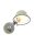 Beweglicher Wandspot mit Stecker in Grün Silber T:29 cm