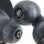 Wandspot mit Stecker in Schwarz Silber T:29 cm flexibel