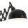 Wandspot Metall Schwarz T:56 cm mit Stecker flexibel