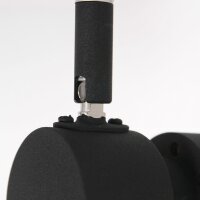 Deckenstrahler Schwarz 4-flmg 90 cm inkl. GU10 flexibel