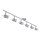 Deckenspot beweglich Metall 134 cm inkl. GU10 6-flmg