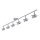 Deckenspot beweglich Metall 134 cm inkl. GU10 6-flmg