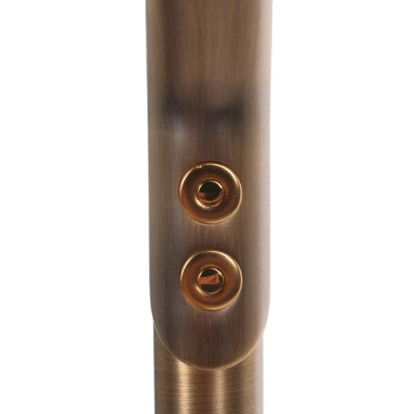 Dimmbarer LED Deckenfluter mit Lesearm in Bronze 185 cm